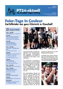 pt zeitung ausgabe titelblatt